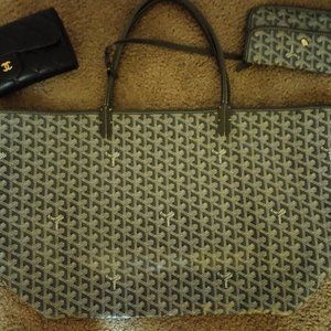 *With RECEIPTS!" Goyard Gray GM Tote